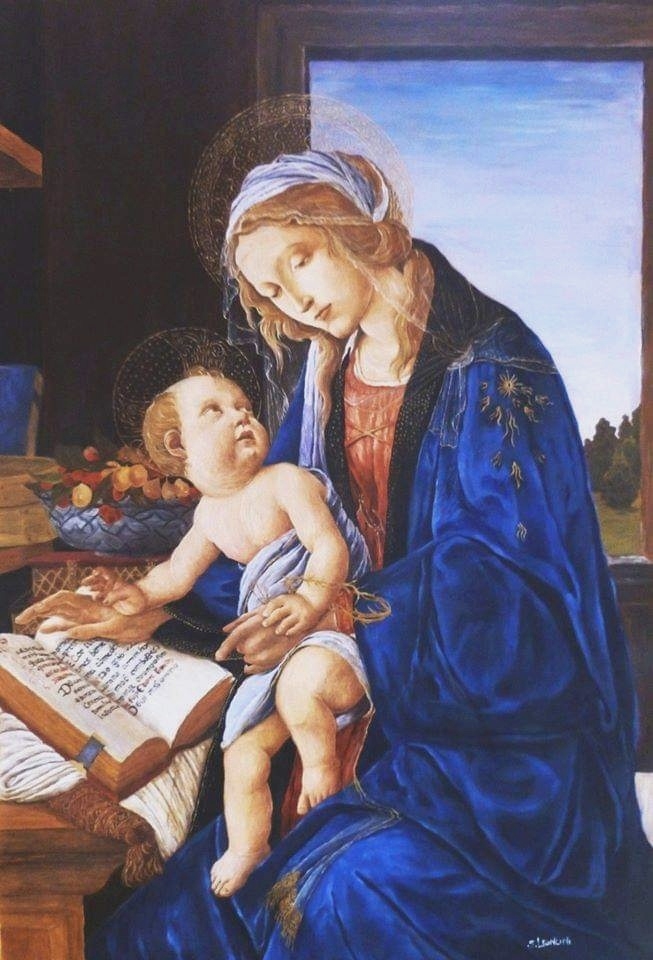 La Madonna del Libro Sandro Botticelli